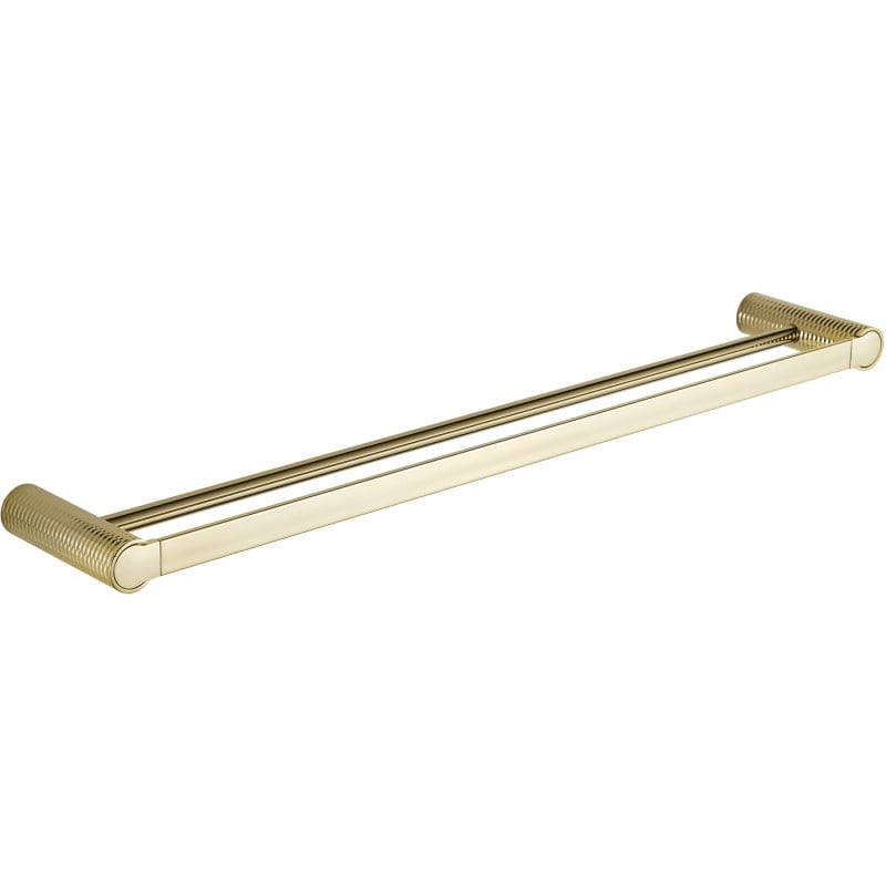 Mexen Base double porte-serviettes, doré - 7088225-50