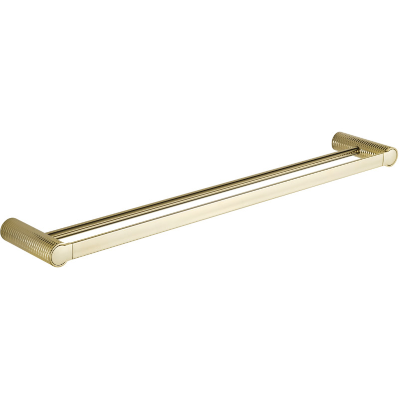 Mexen Base percha doble para toallas, dorada - 7088225-50