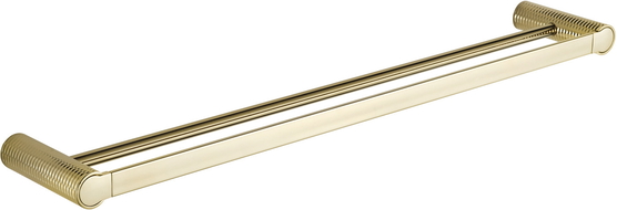 Mexen Base dubbele handdoekhouder, goud - 7088225-50