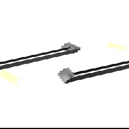 Mexen Base suporte de toalha duplo, preto/dourado - 7088225-57