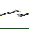 Mexen Base dubbele handdoekhaak, zwart/goud - 7088225-57
