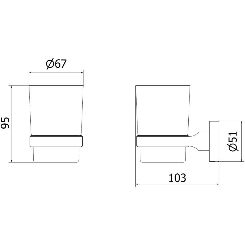 Mexen Remo hambahari hoidja, kroom - 7050738-00