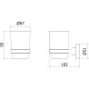 Mexen Remo hambahari hoidja, kroom - 7050738-00