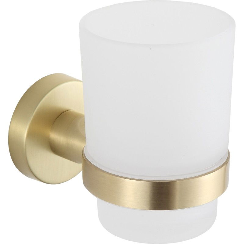 Mexen Remo Zahnputzbecher, gebürstetes Gold - 7050738-55