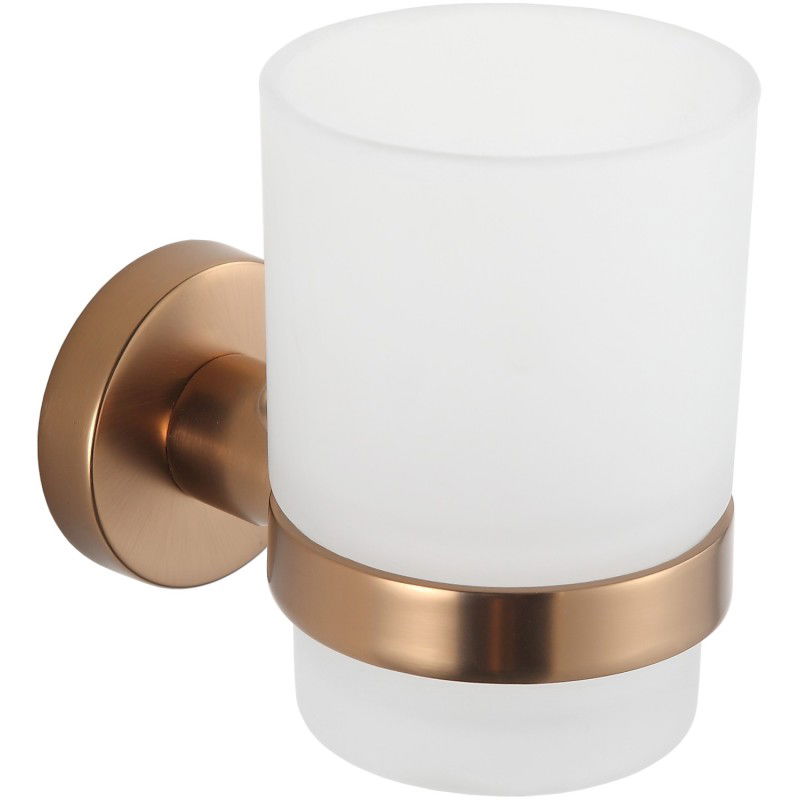 Mexen Remo bicchiere porta spazzolini, rame spazzolato - 7050738-65