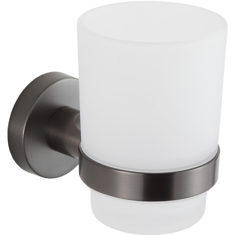 Mexen Remo kubek na szczoteczki, gun gray szczotkowany - 7050738-66