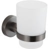 Mexen Remo toothbrush holder, brushed gun gray - 7050738-66