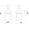 Distributeur de savon Mexen Remo, chrome - 70507388-00