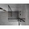 Mexen Mist-H T cabine de douche pivotante droite 70 x 70 cm, transparent, noir - 8A5T-070-070-70-00-P