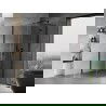 Mexen Mist H T Duschkabine, rechts aufschlagend, 95 x 95 cm, transparent, schwarz - 8A5T-095-095-70-00-P