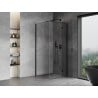 Mexen Mist-H T cabine de douche pivotante droite 100 x 100 cm, transparent, noir - 8A5T-100-100-70-00-P