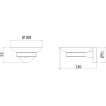Mexen Remo porte-savon, doré - 7050739-50