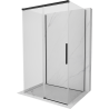 Mexen Rox-3S cabine de douche coulissante à 3 parois 155 x 70 cm, transparent, noir - 8C2-155-070-70-00-3S