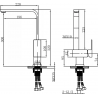 Mexen Liv kitchen faucet, inox - 672100-99