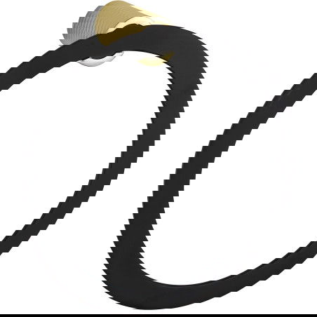 Mexen Base Handtuchhalter, schwarz/gold - 7088232-57