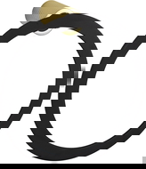 Mexen Basis handdoekhanger, zwart/goud - 7088232-57