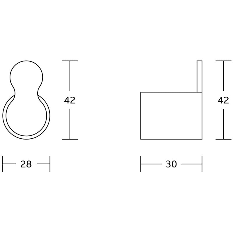 Mexen Base crochet pour serviette, chrome - 7088235-00