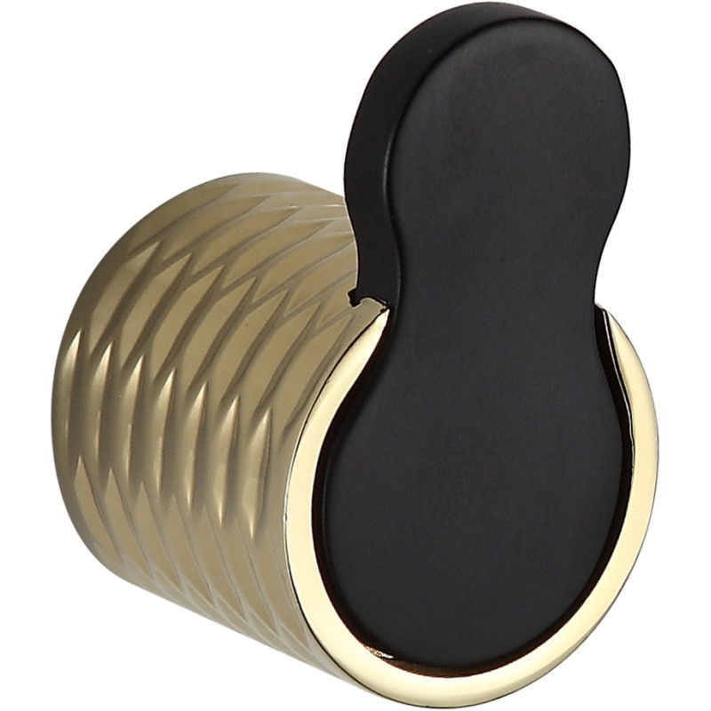 Mexen Base handdoekhaak, zwart/goud - 7088235-57
