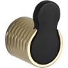 Mexen Base gancho para toallas, negro/oro - 7088235-57