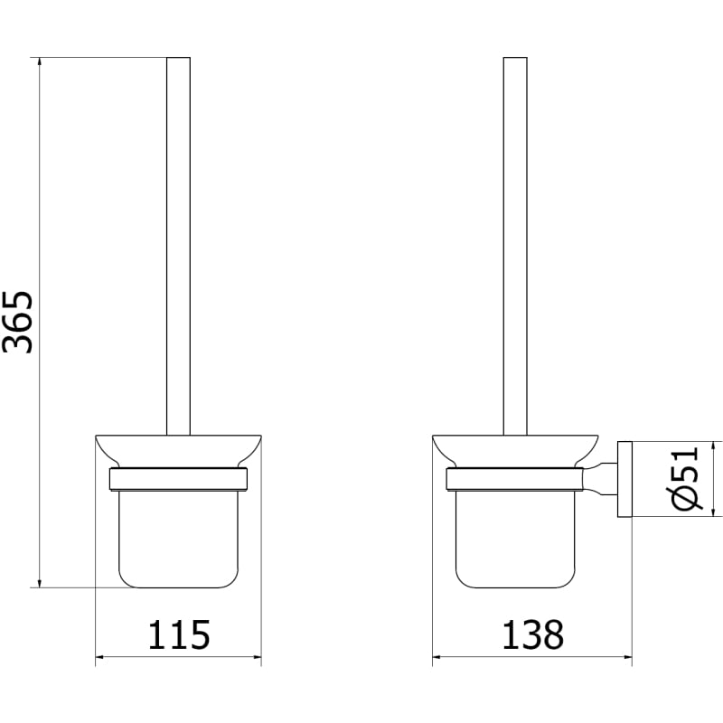 Mexen Remo tualettihari, kuldne - 7050750-50
