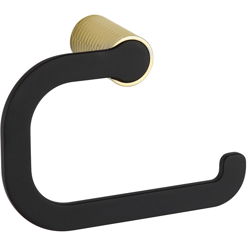 Mexen Base suporte para papel higiénico, preto/dourado - 7088233-57