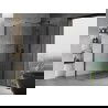 Mexen Mist H T Duschkabine schwenkbar rechts 100 x 120 cm, transparent, schwarz - 8A5T-100-120-70-00-P