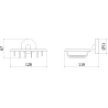 Mexen Remo porte-savon, blanc - 7050751-20