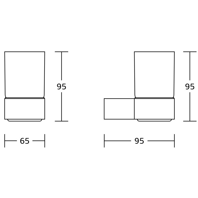 Mexen Base kozarec za ščetke, črn/zlati - 7088238-57