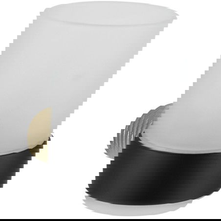 Mexen Base beker voor tandenborstels, zwart/goud - 7088238-57