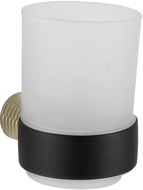 Mexen Base Zahnputzbecher, schwarz/gold - 7088238-57