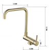 Mexen Madox grifo de cocina bajo ventana, dorado cepillado - 672000-50