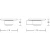 Mexen Base Seifenschale, schwarz/gold - 7088239-57
