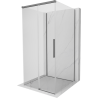 Mexen Rox-3S cabine de duche de 3 lados deslizante 90 x 90 cm, transparente, metal de arma - 8C2-090-090-95-00-3S