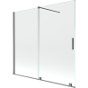 Mexen Velar 2-wing sliding shower screen 170 x 150 cm, transparent, gun metal - 896-170-000-01-95