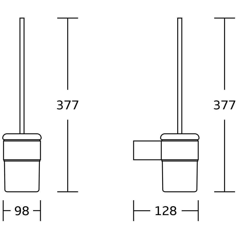Mexen Base wc-harja, kultainen - 7088250-50