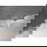 Mexen Velar Badewannenfaltwand 2-flügelig verschiebbar 110 x 150 cm, transparent, gebürstetes Nickel - 896-110-000-01-97