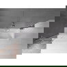 Mexen Velar Duschabtrennung 2-flügelig verschiebbar 100 x 150 cm, transparent, gebürsteter Nickel - 896-100-000-01-97