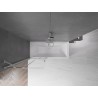 Mexen Velar 2-panel sliding bath screen 80 x 150 cm, transparent, brushed nickel - 896-080-000-01-97