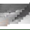 Mexen Velar Duschwand 2-flügelig verschiebbar 80 x 150 cm, transparent, gebürsteter Nickel - 896-080-000-01-97