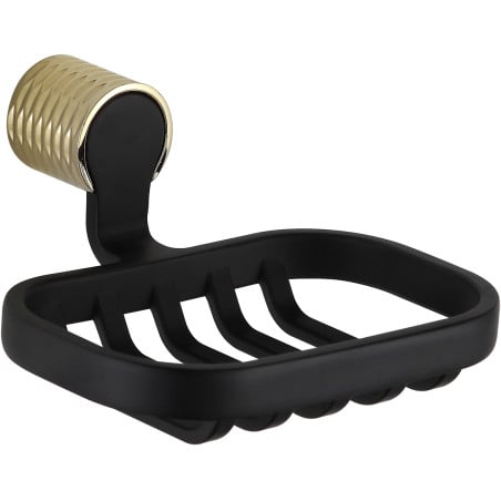 Mexen Base Seifenschale, schwarz/gold - 7088251-57