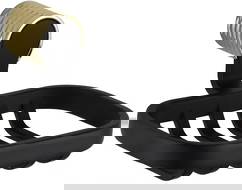 Mexen Base Seifenschale, schwarz/gold - 7088251-57