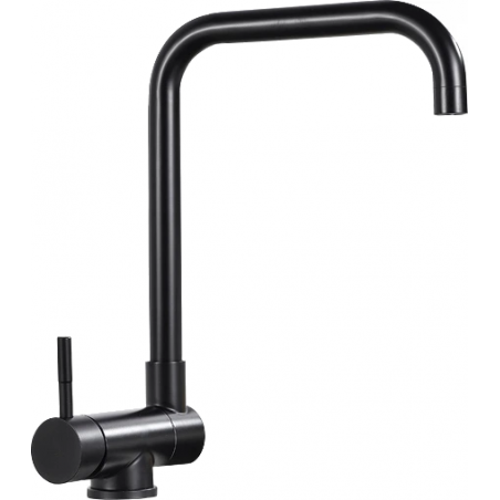 Mexen Madox torneira de cozinha sob janela, preta - 672000-70