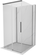 Mexen Rox-3S tuš kabina 3-stijenska klizna 120 x 120 cm, prozirna, gun metal - 8C2-120-120-95-00-3S