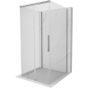 Mexen Rox-3S cabina doccia a 3 lati scorrevole 90 x 90 cm, trasparente, nichel spazzolato - 8C2-090-090-97-00-3S