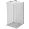 Mexen Rox-3S cabine de douche à 3 parois coulissante 90 x 90 cm, transparent, nickel brossé - 8C2-090-090-97-00-3S