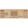 Mexen Bamboo plank voor bad 70-105 cm, natuurlijke bamboe - 701170-00
