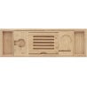 Mexen Bamboo riiul vannile 70-105 cm, naturaalne bambus - 701170-00