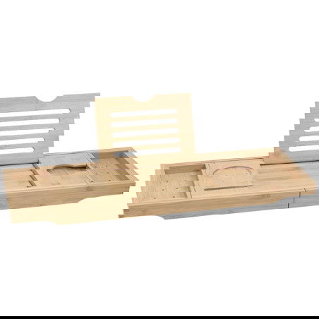 Mexen Bamboo ράφι για μπανιέρα 70-105 cm, φυσικό μπαμπού - 701170-00