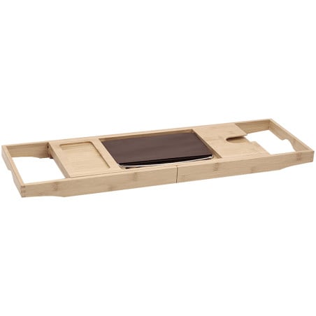 Mexen Bamboo bathtub shelf 70-100 cm, natural bamboo - 701270-00