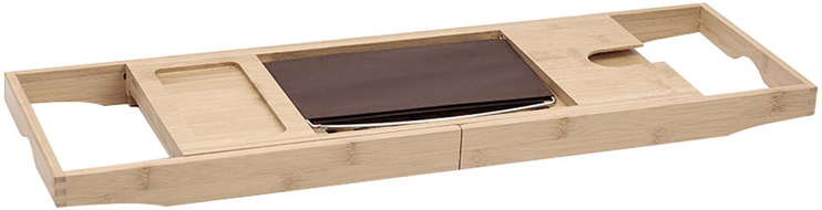 Mexen Bamboo bathtub shelf 70-100 cm, natural bamboo - 701270-00